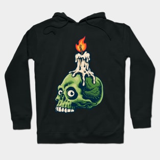 halloween character candle skull Hoodie